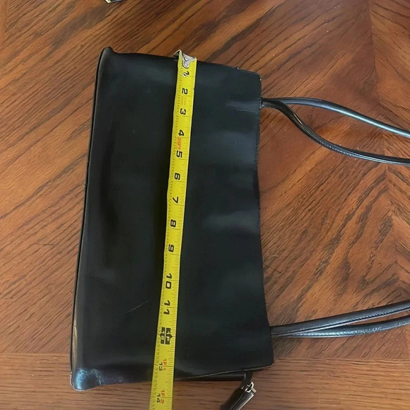 Black HOBO Leather Shoulder Bag - Picture 7 of 7